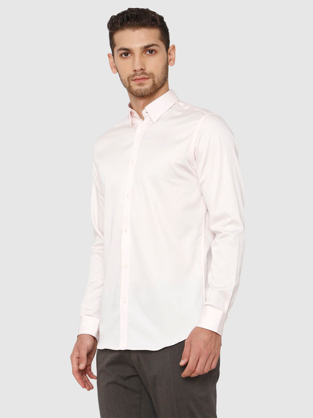 Light Pink Slim Fit Formal Shirt