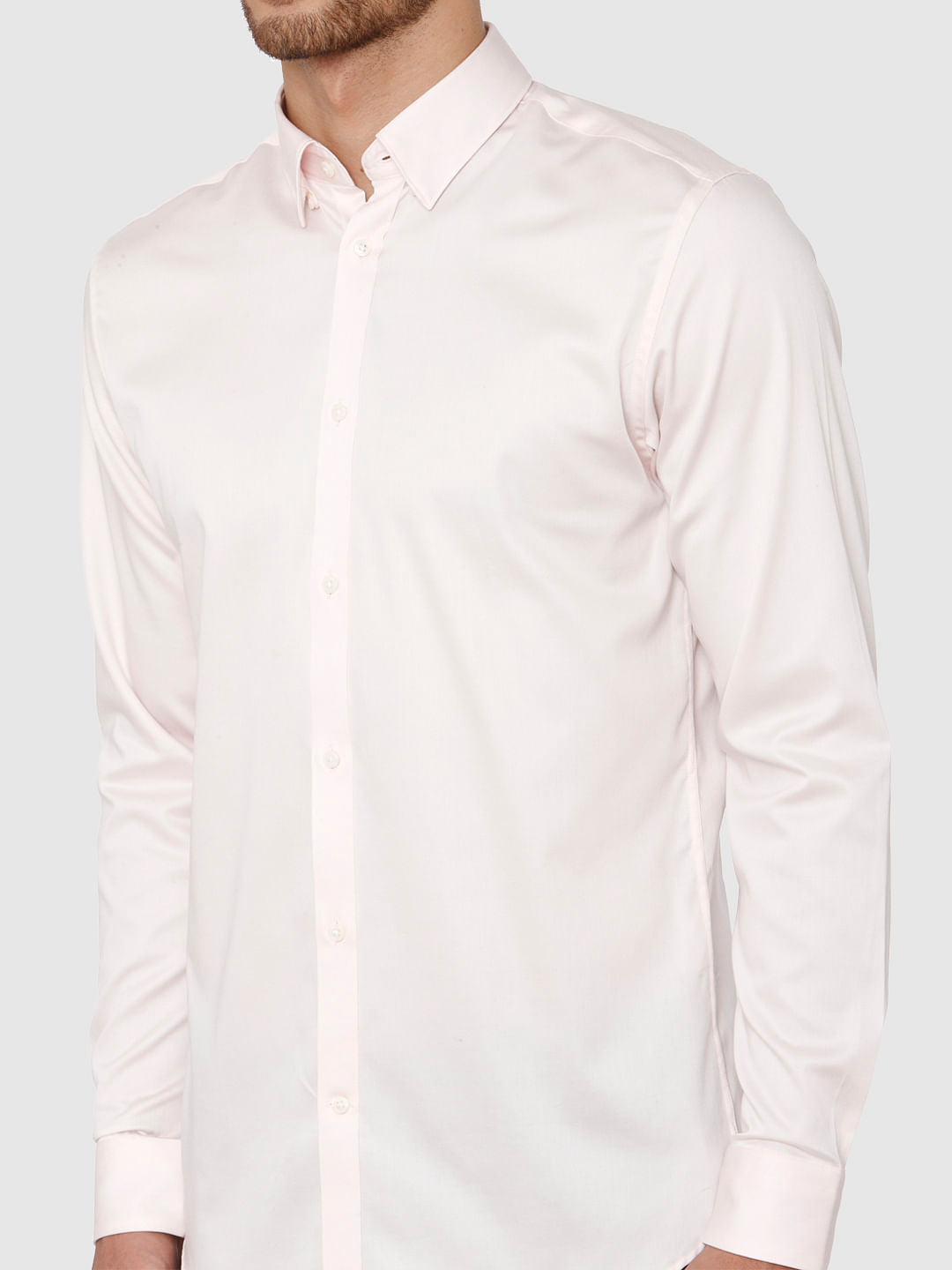 Light Pink Slim Fit Formal Shirt