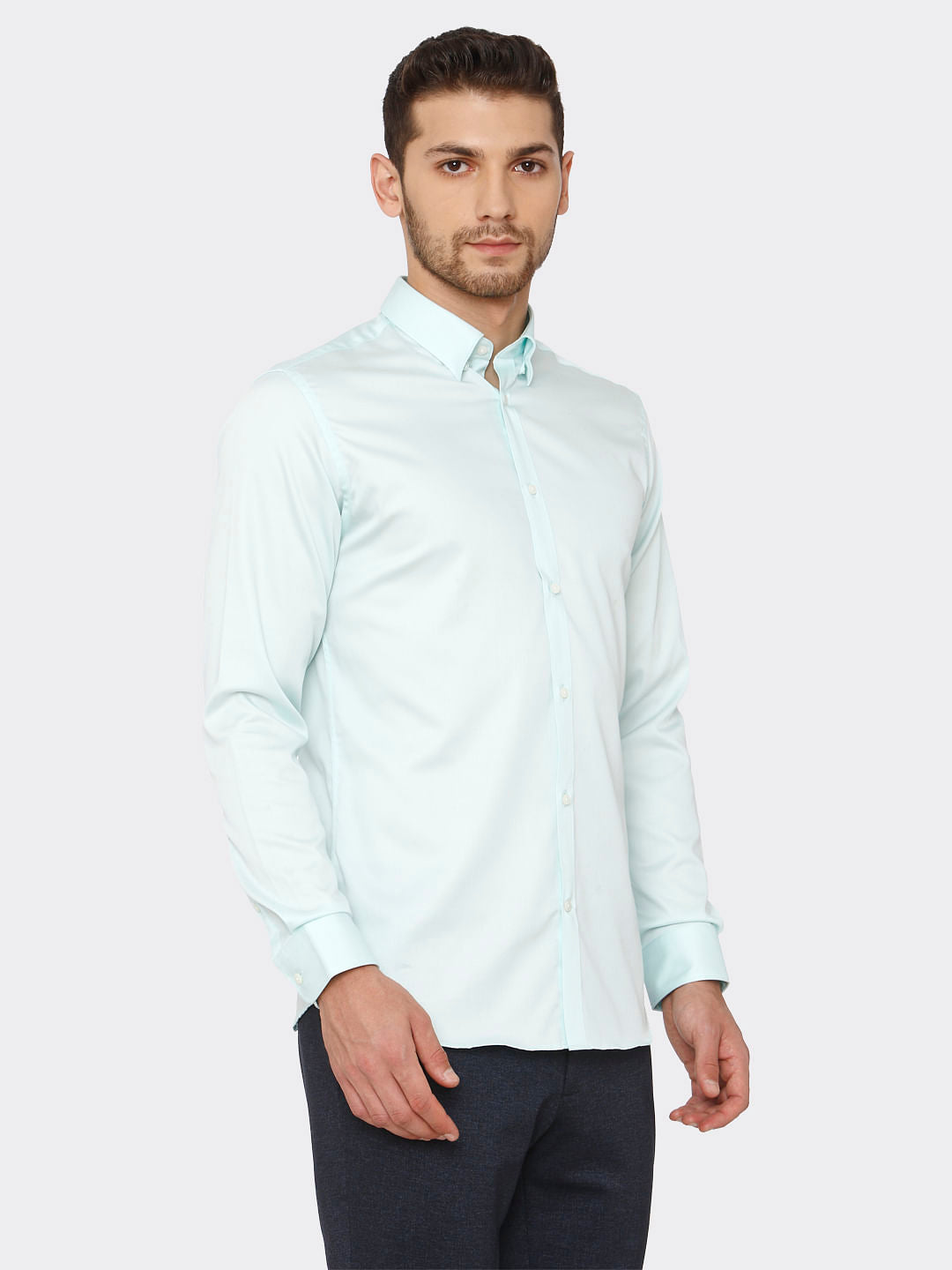 Light Blue Slim Fit Formal Shirt