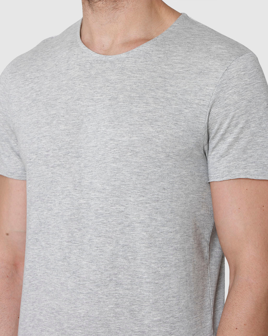 Grey Crew Neck T-Shirt