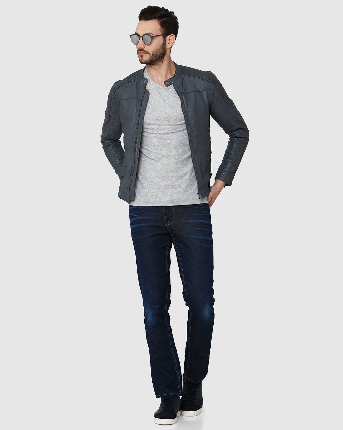 Grey Crew Neck T-Shirt