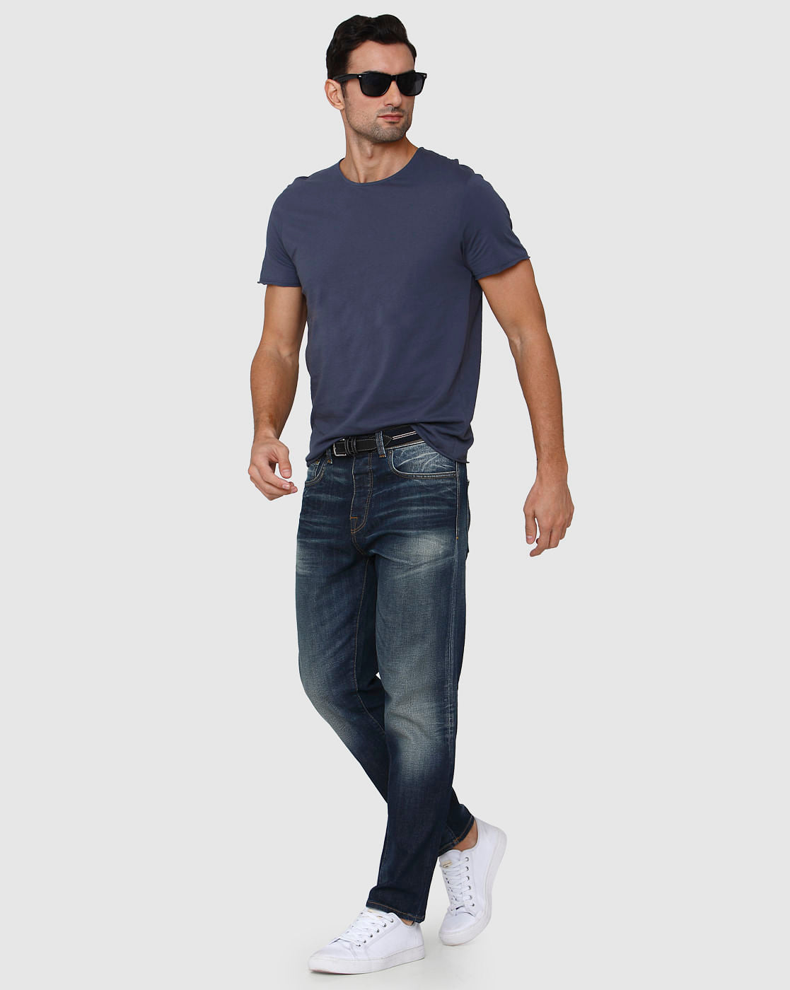 Blue Crew Neck T-Shirt