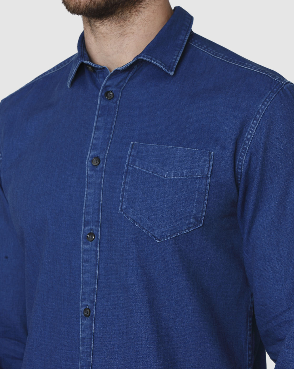 Blue Full Sleeves Shirt