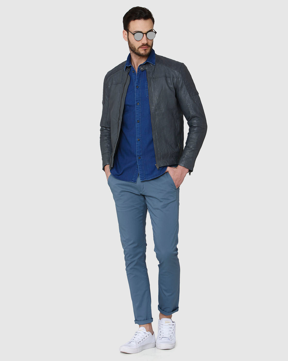 Blue Full Sleeves Shirt