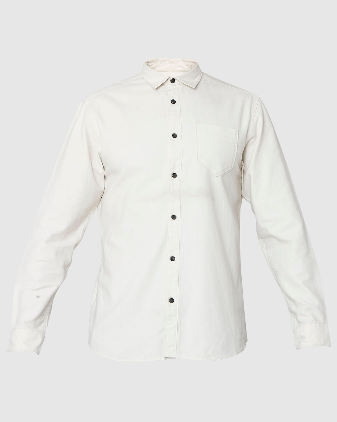 White Full Sleeves Shirt