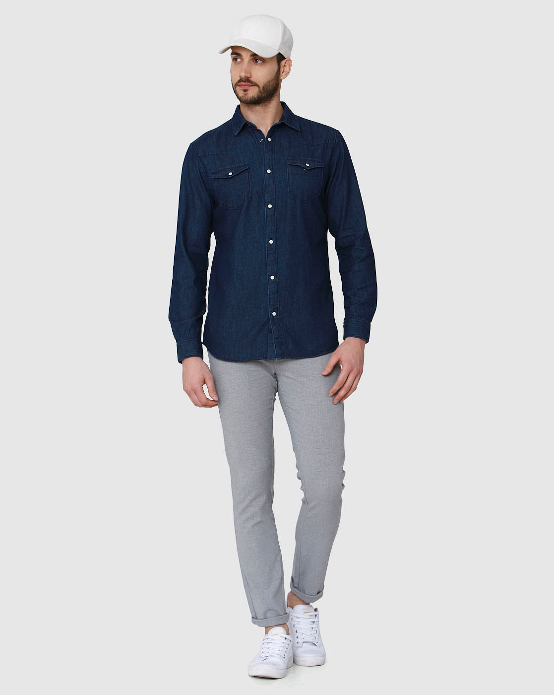 Blue Full Sleeves Shirt