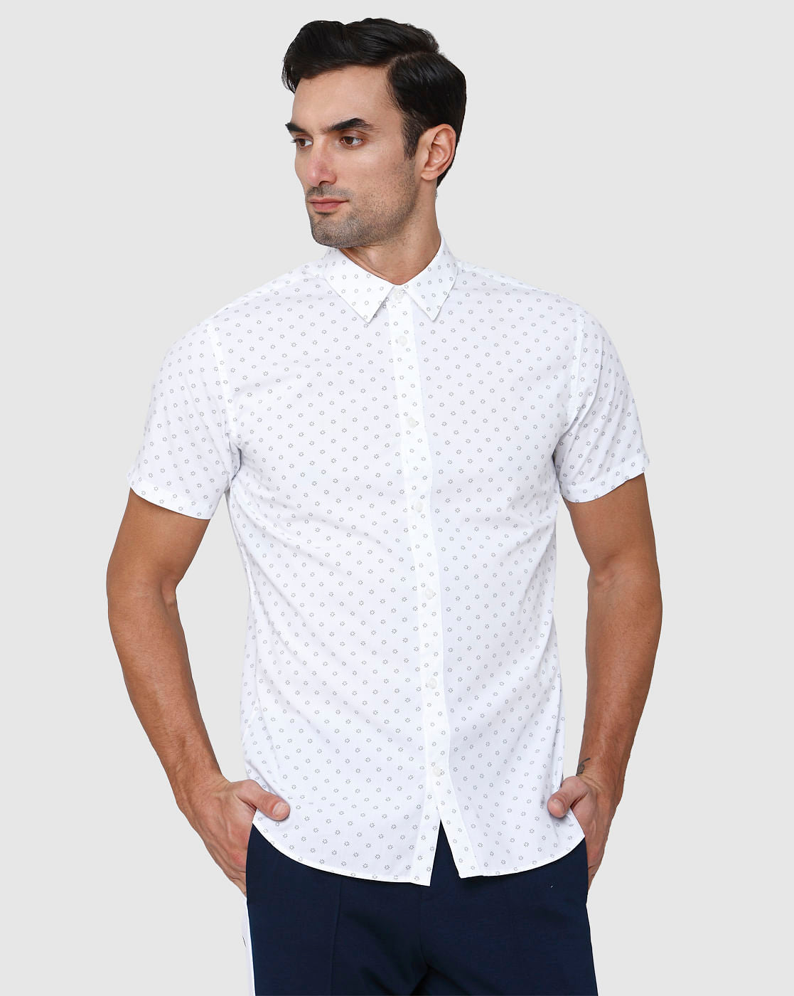 White Full Sleeves Shirt