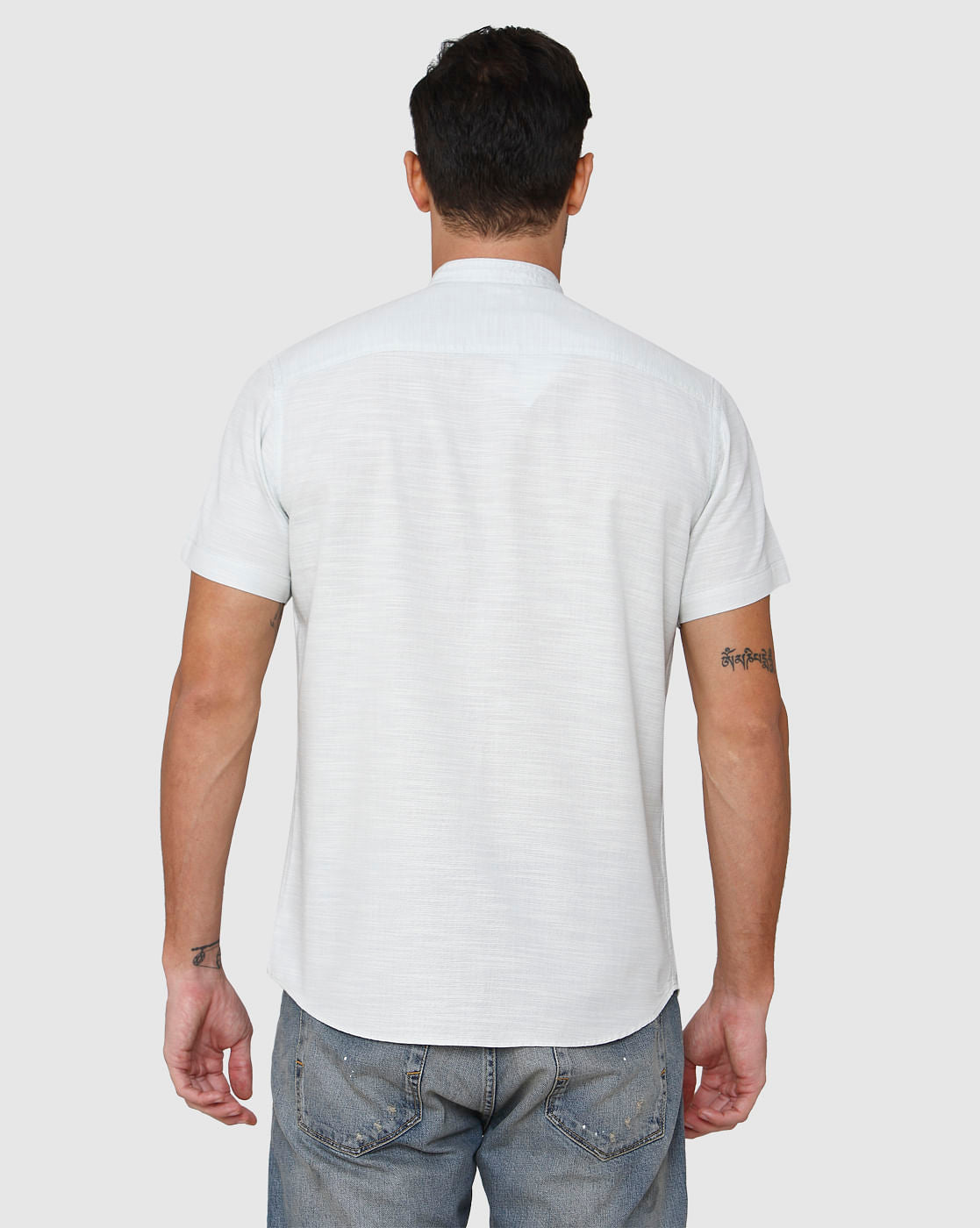 Blue Short Sleeves Shirt