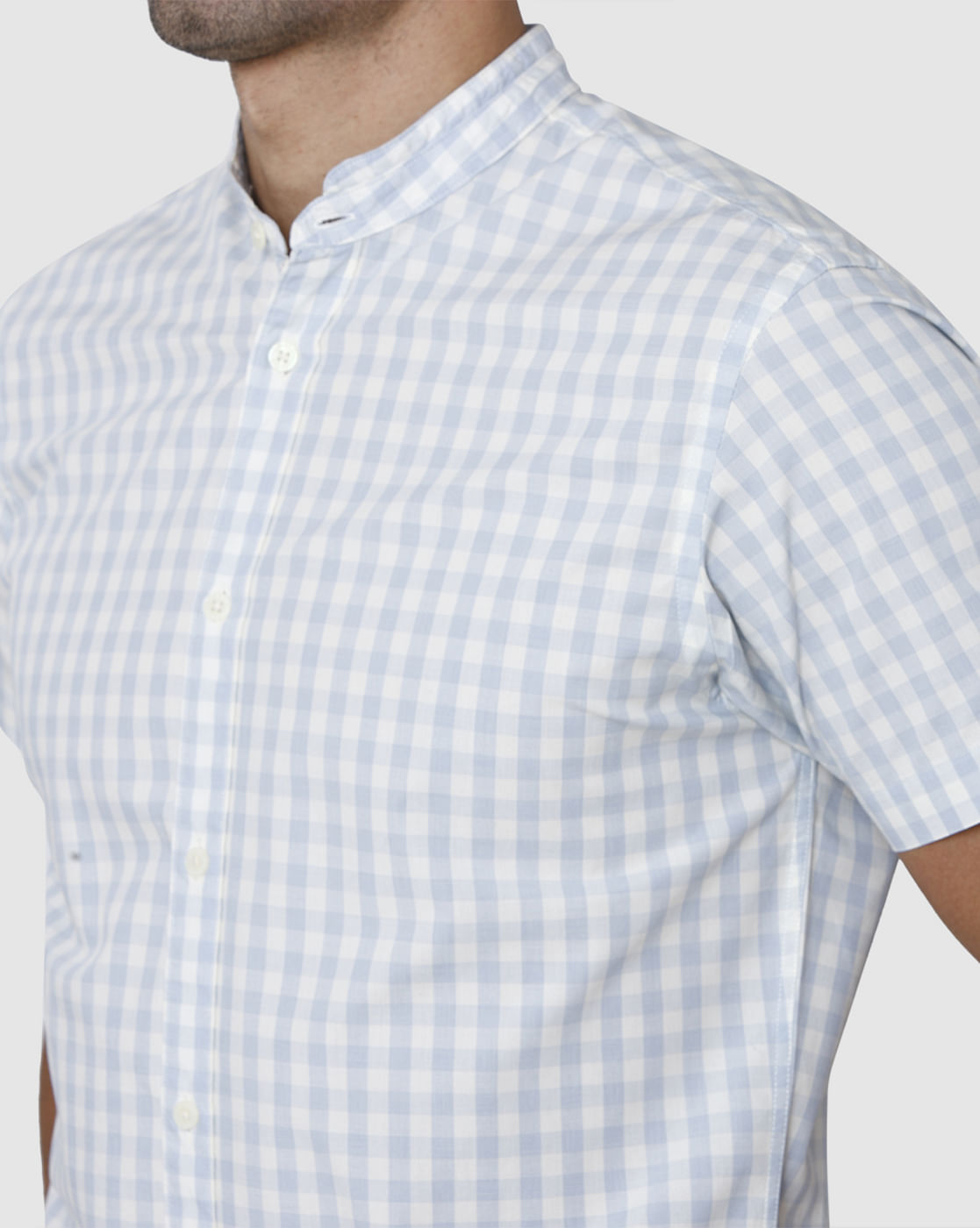 Blue Short Sleeves Shirt