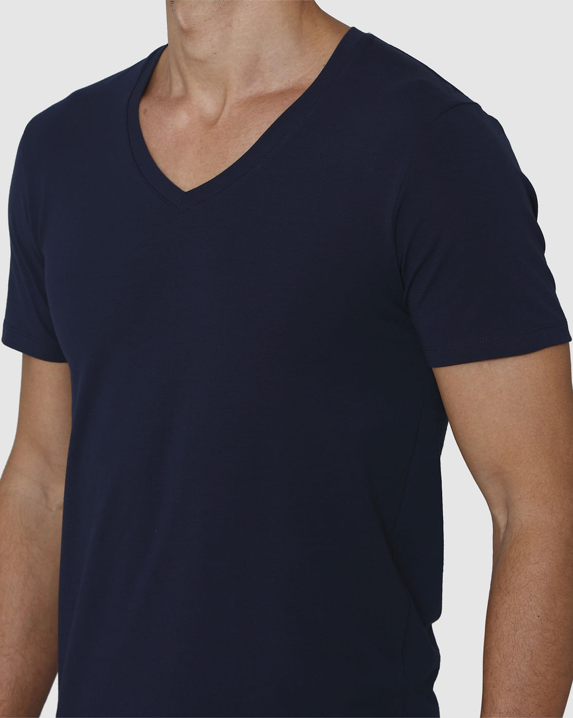 Blue V-Neck T-Shirt
