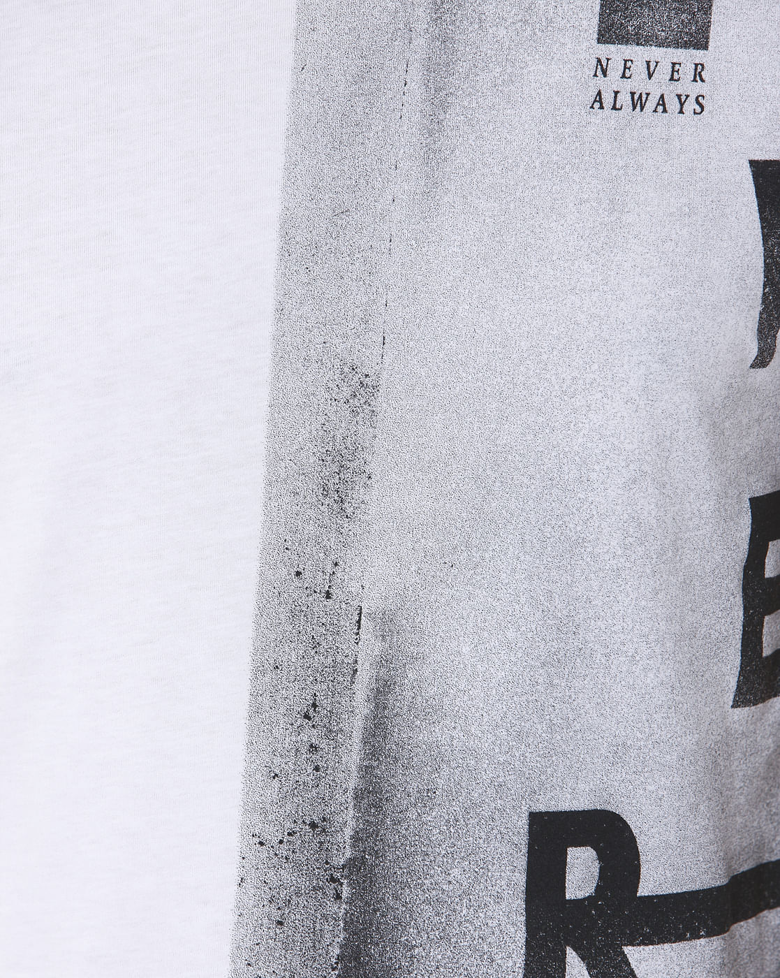White Printed Crew Neck T-Shirt