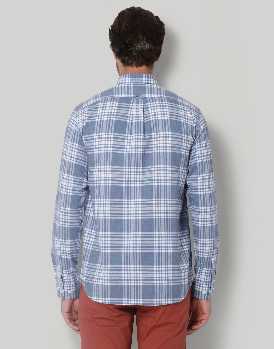 Blue Check Full Sleeves Shirt