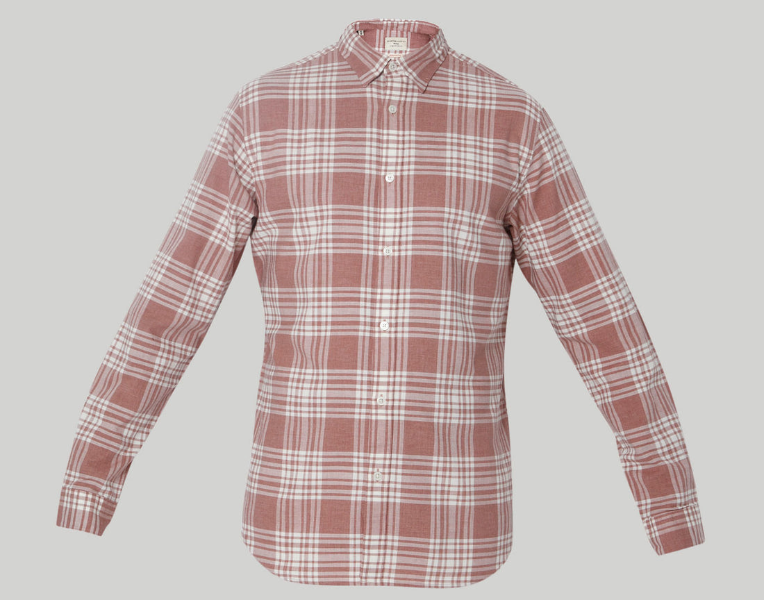 Brown Check Full Sleeves Shirt