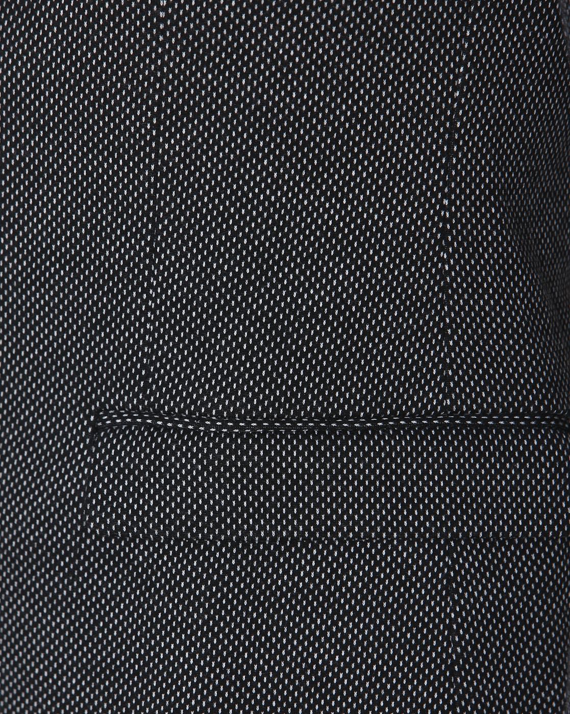 Black Textured Formal Blazer