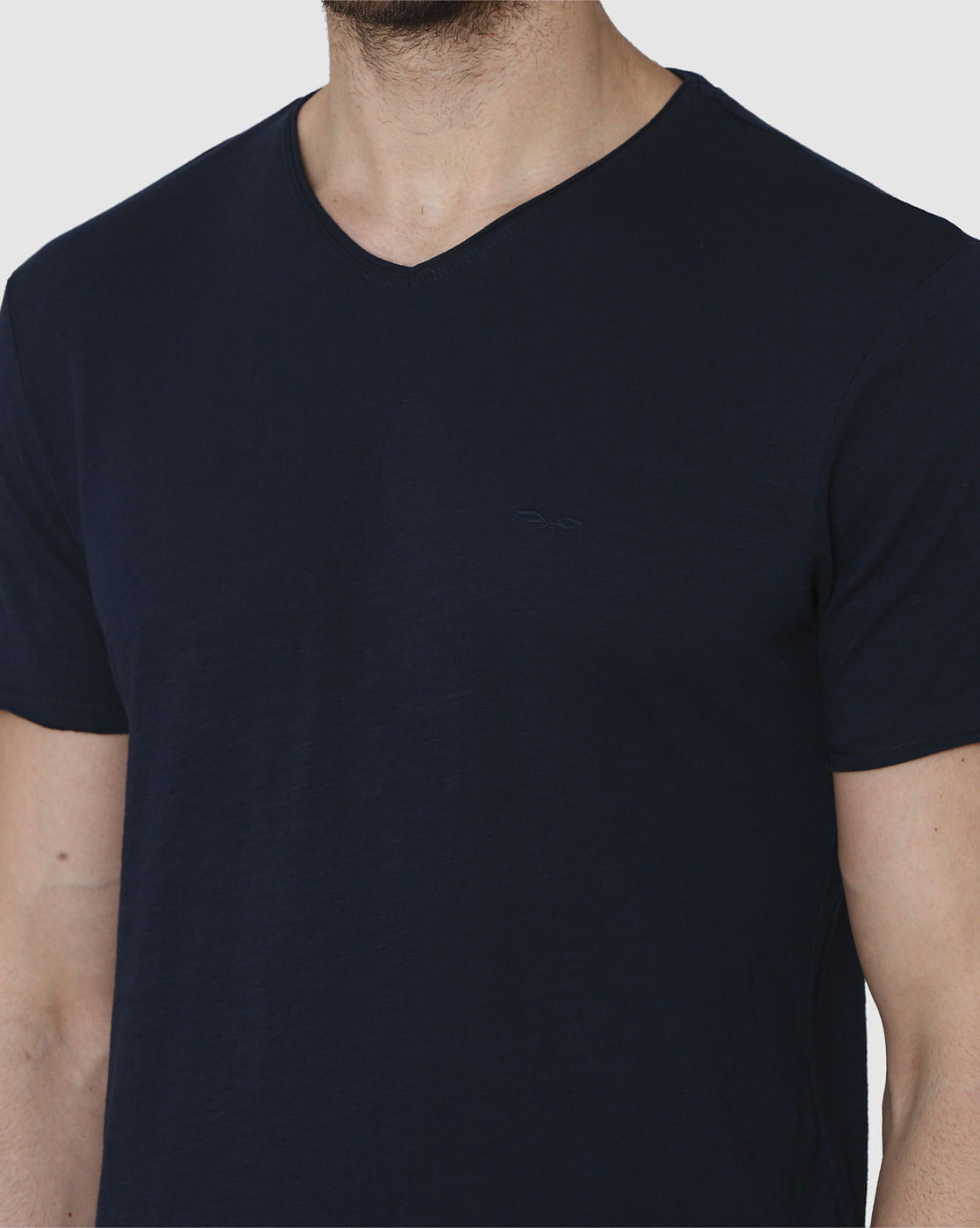 Blue V-Neck T-Shirt