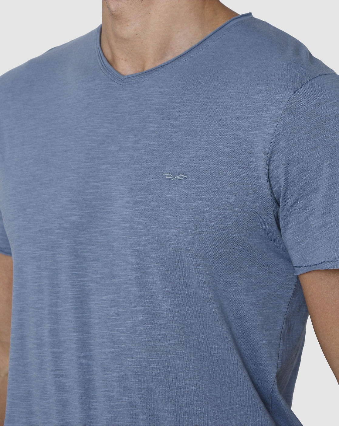 Blue V-Neck T-Shirt