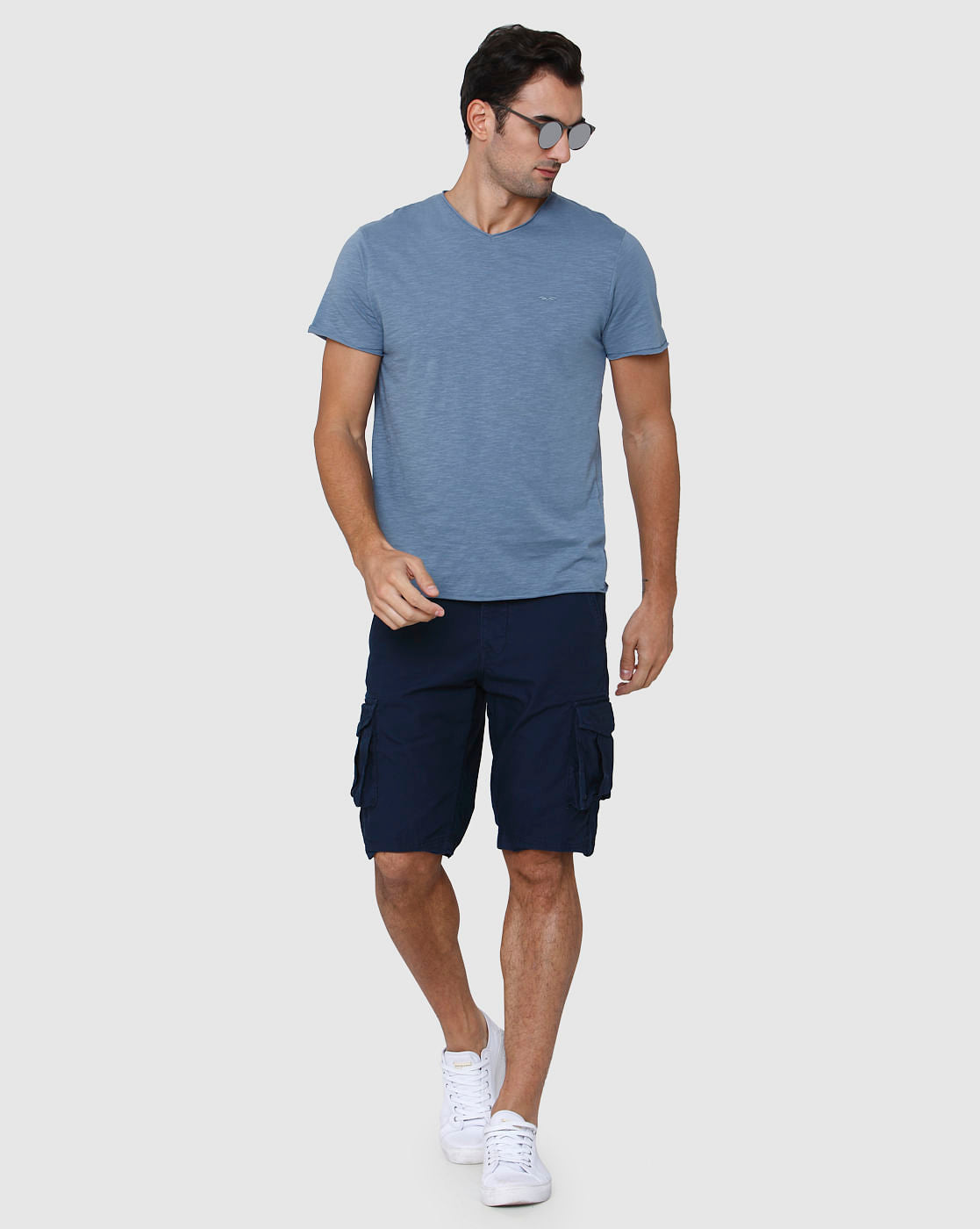 Blue V-Neck T-Shirt