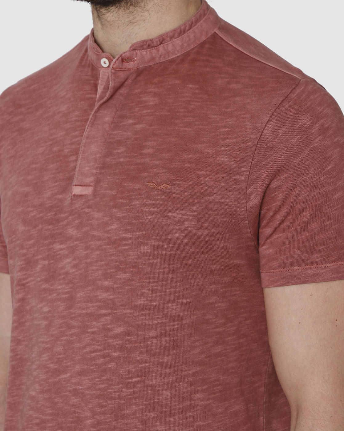 Brown Henley T-Shirt