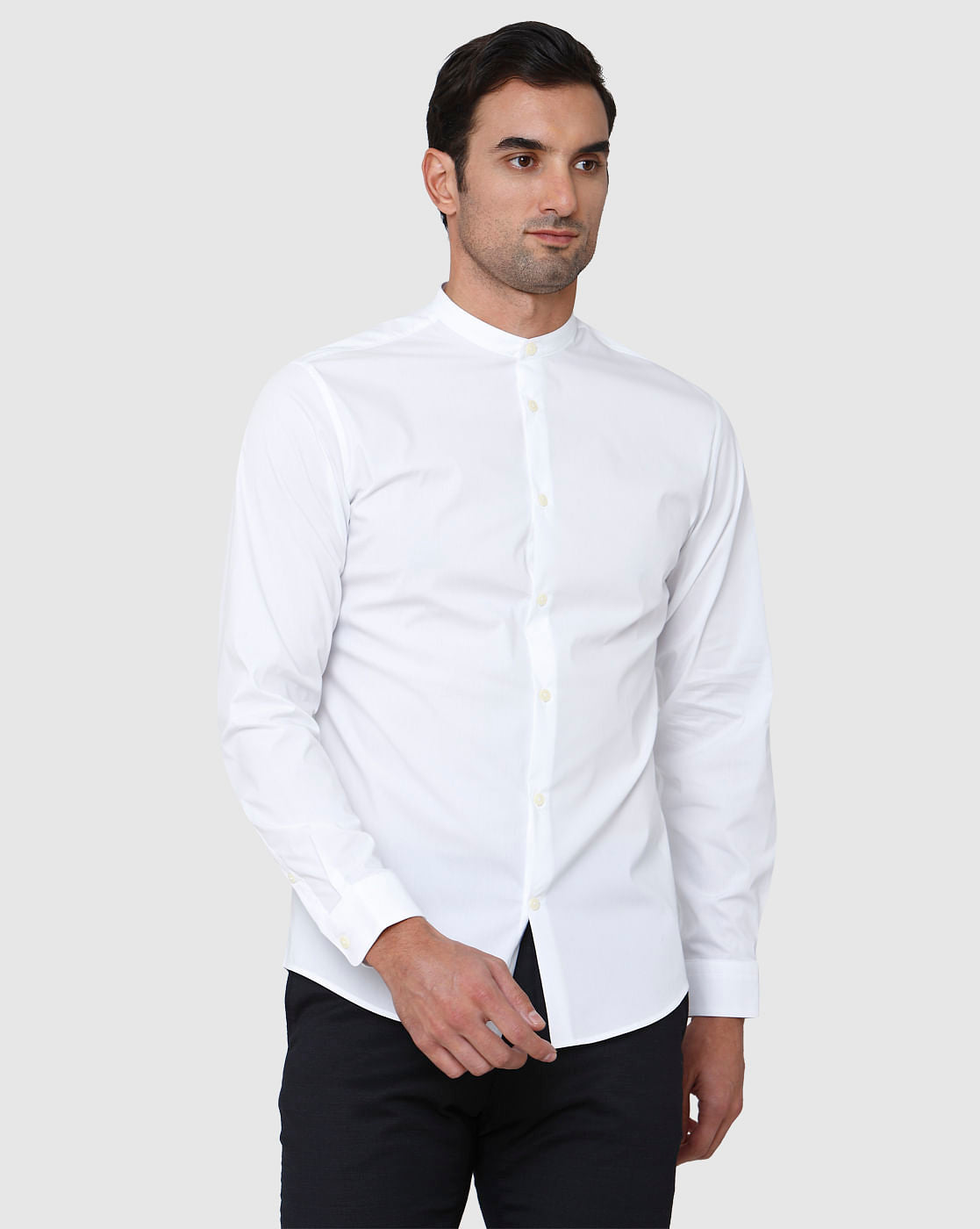 White Full Sleeves Shirt
