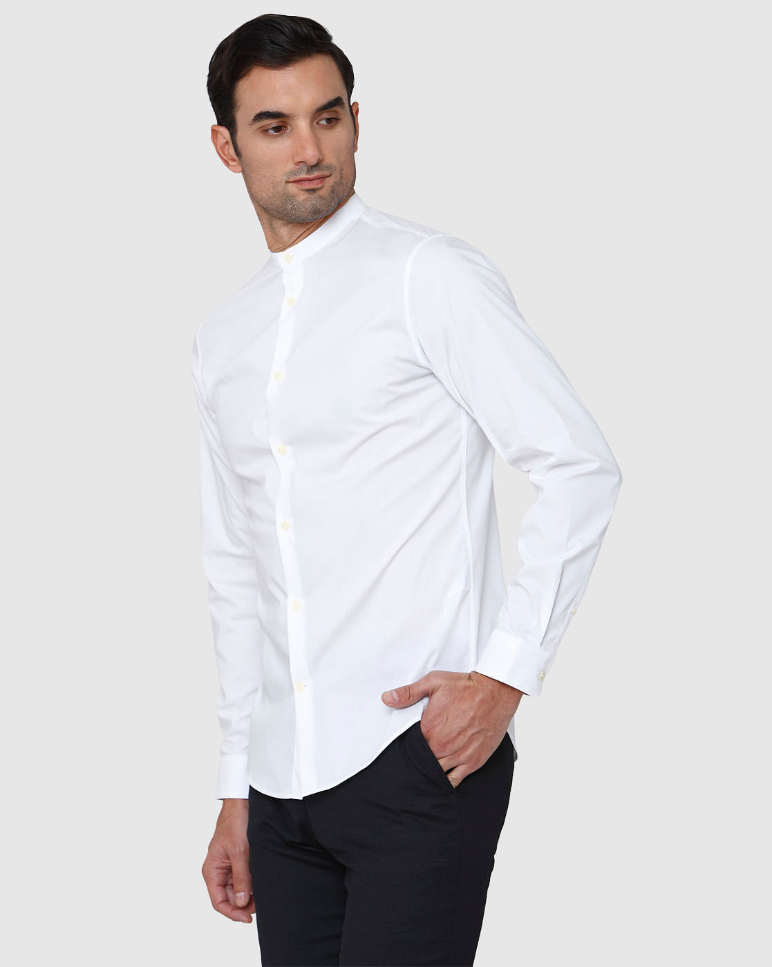 White Full Sleeves Shirt