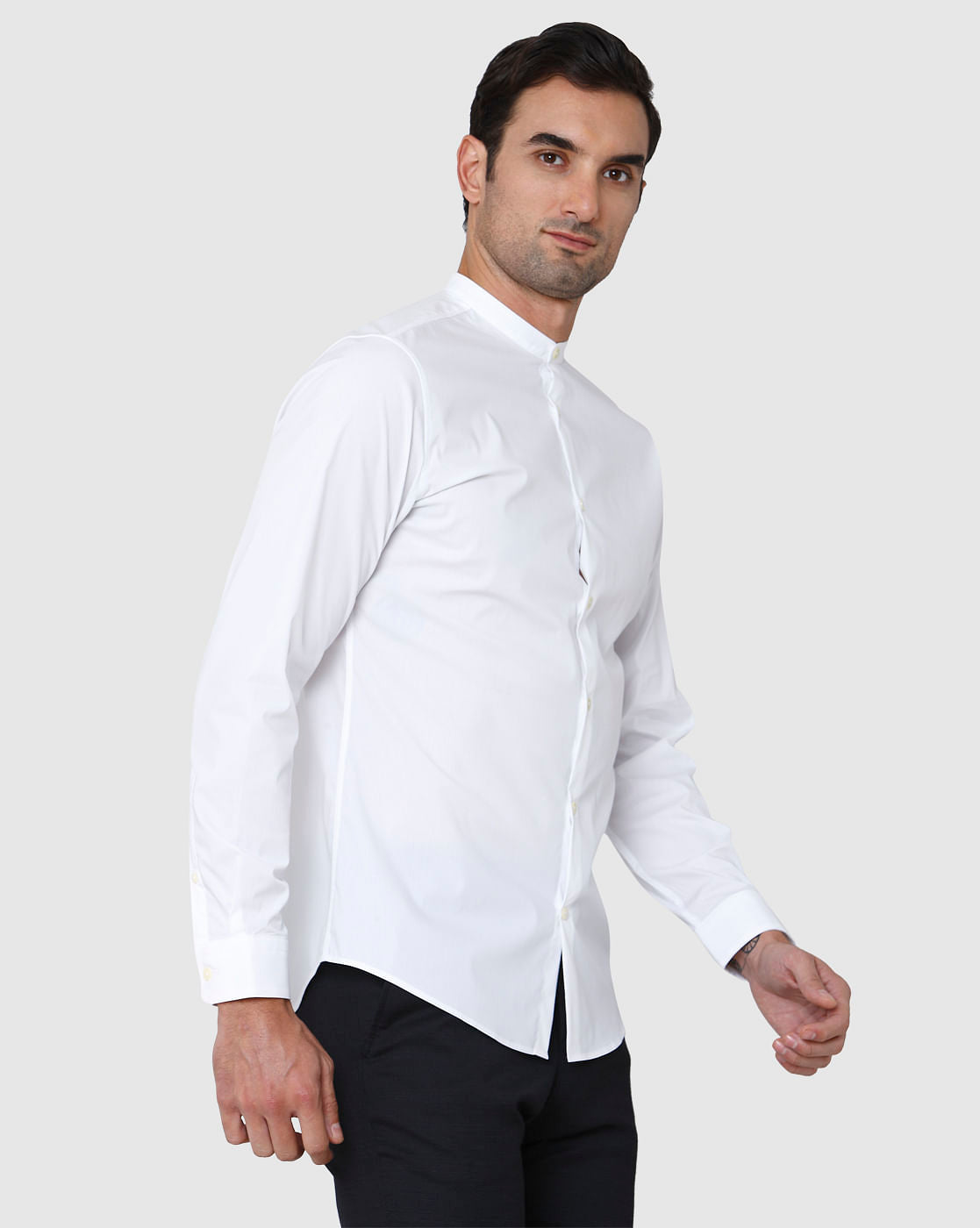 White Full Sleeves Shirt
