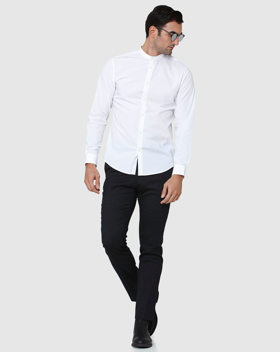 White Full Sleeves Shirt