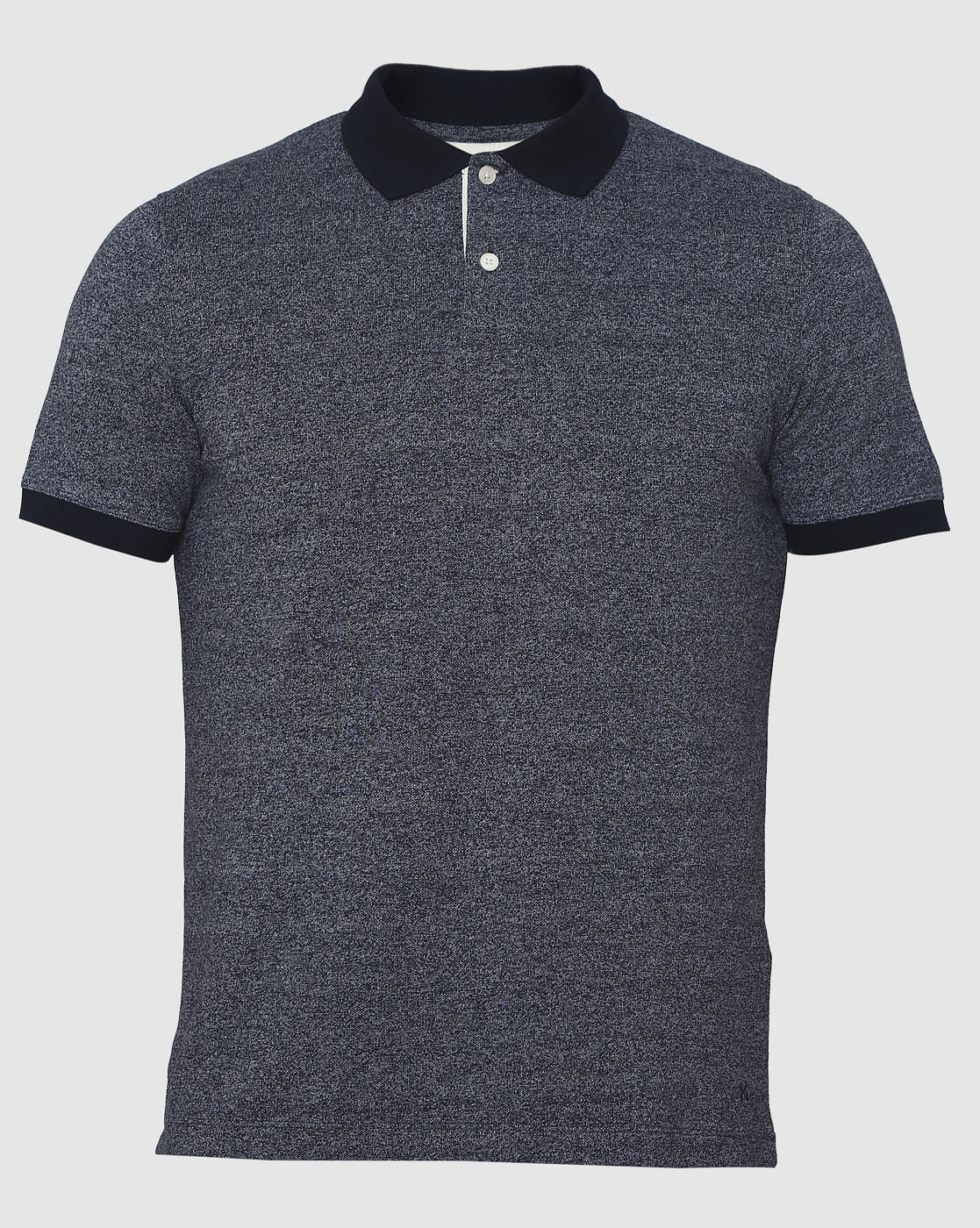 Blue Polo Neck T-Shirt