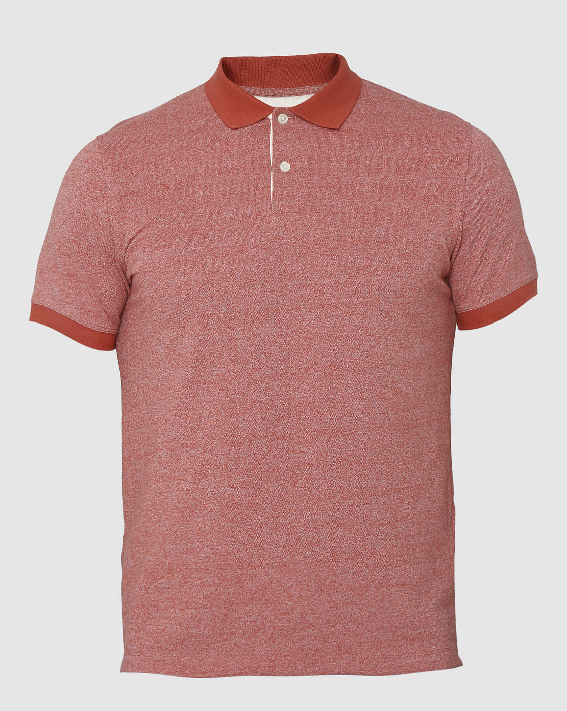Red Polo Neck T-Shirt