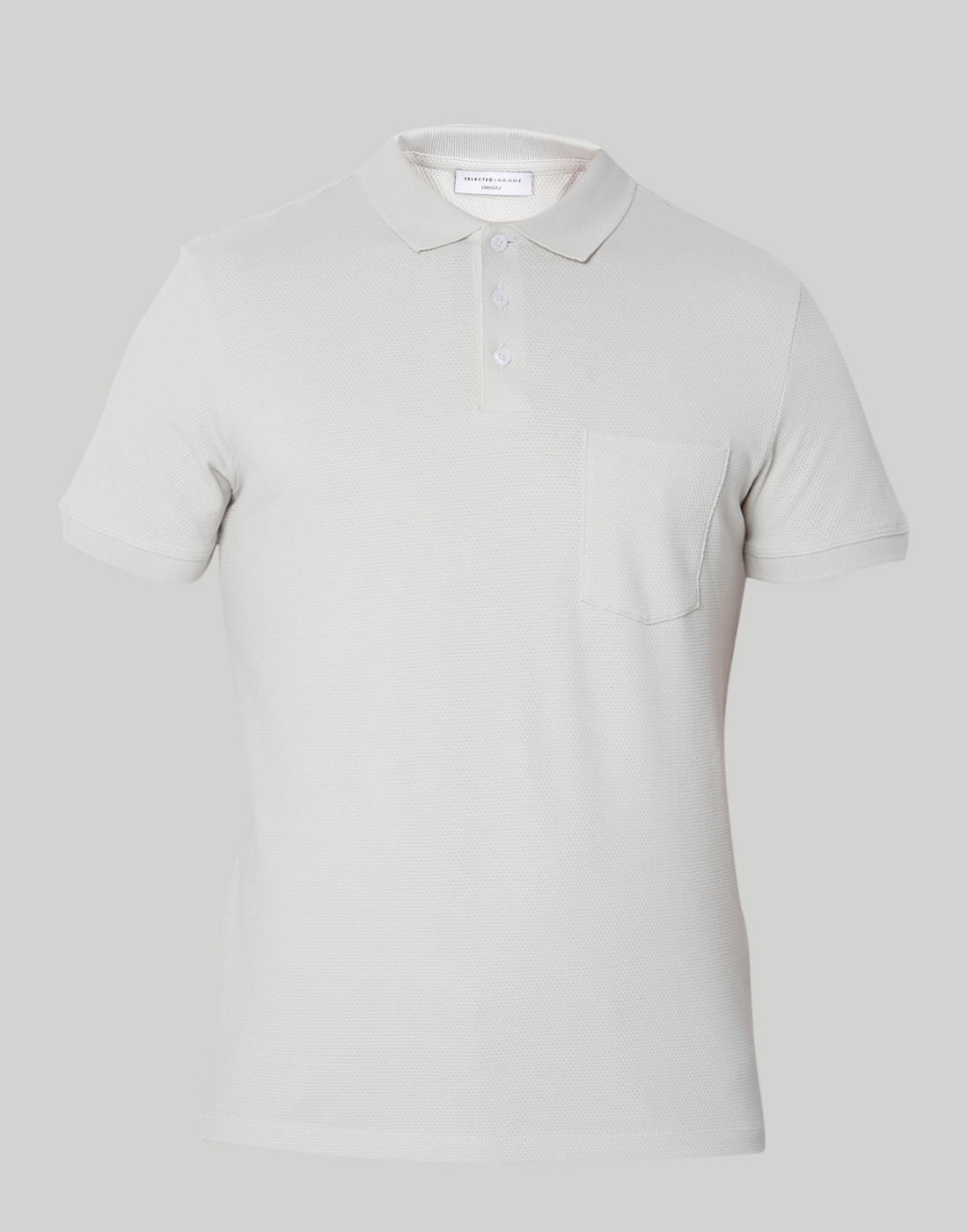 Grey Polo Neck T-Shirt