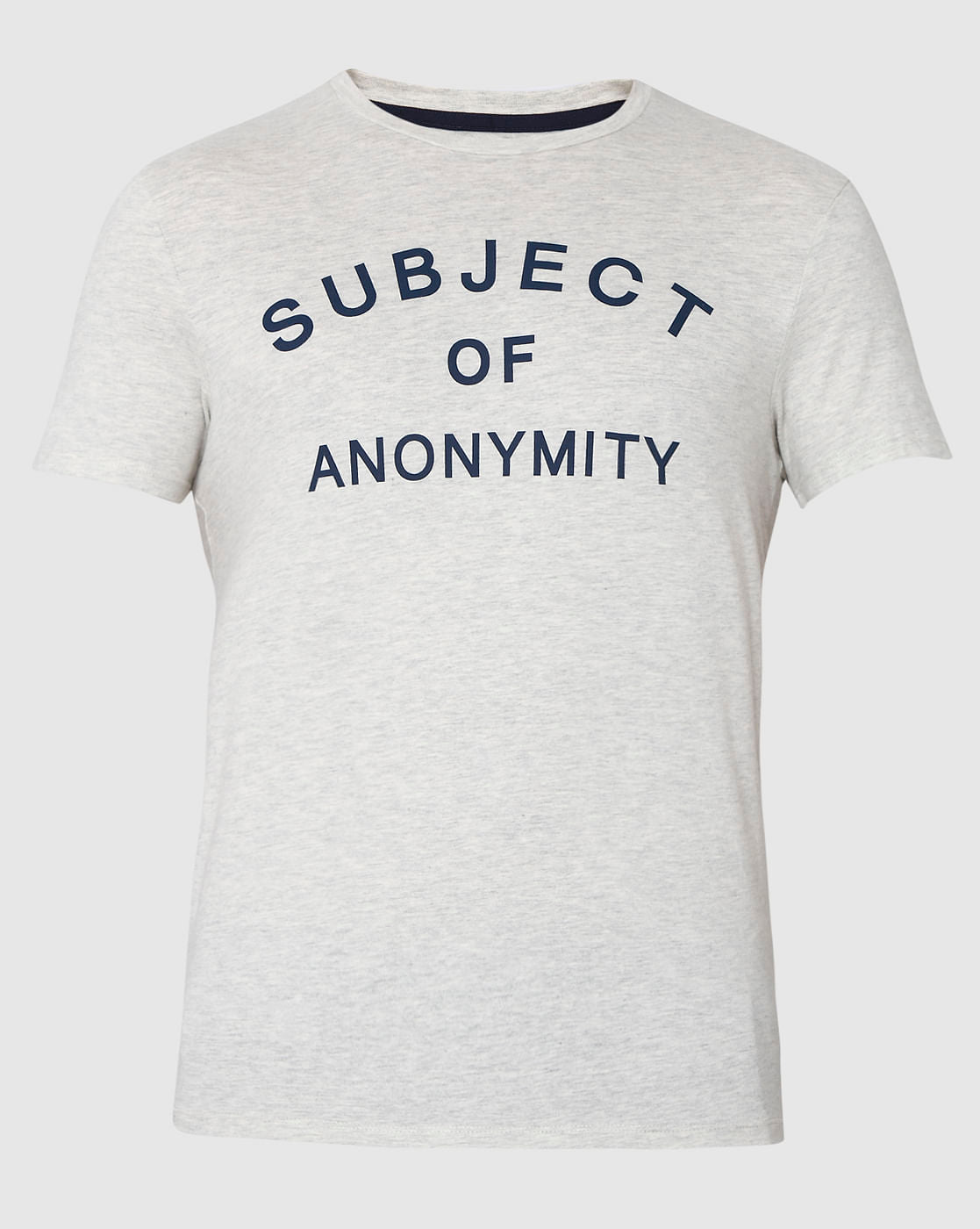 White Printed Crew Neck T-Shirt