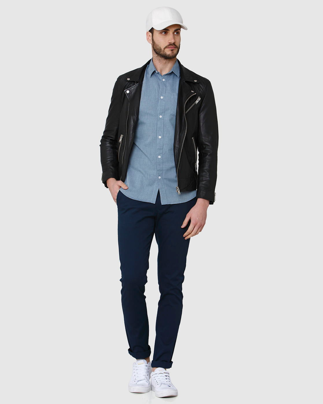 Blue Short Sleeves Shirt