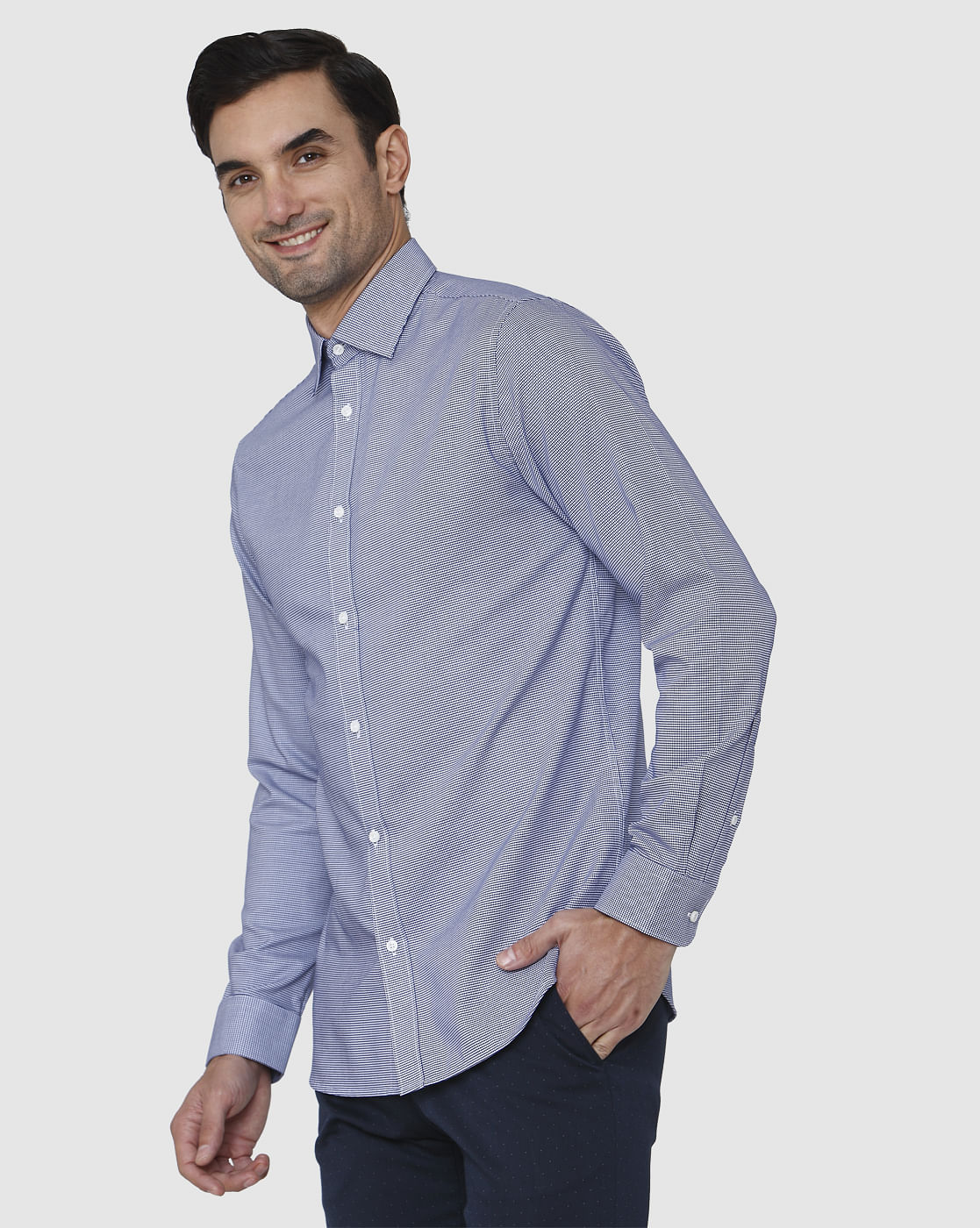 Blue Full Sleeves Shirt