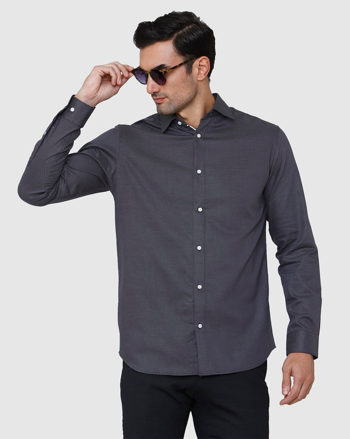 Grey Full Sleeves Shirt