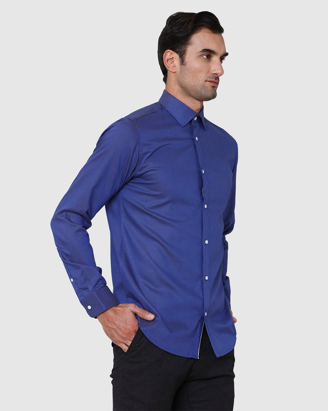 Blue Full Sleeves Shirt