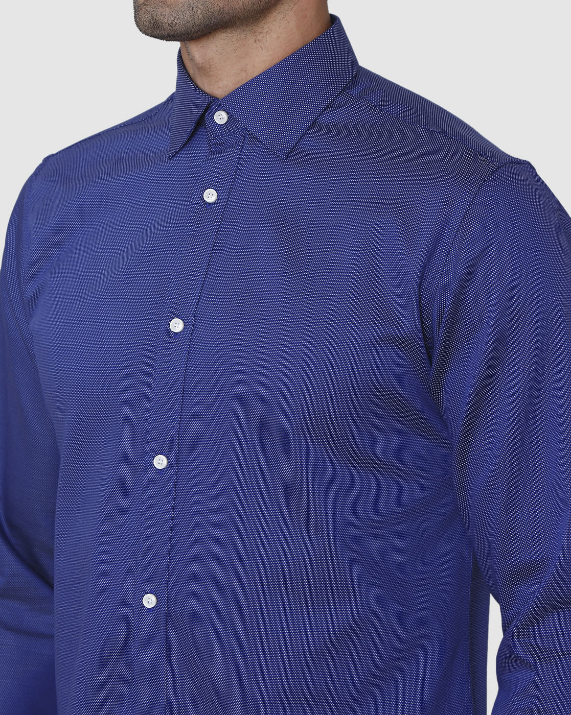 Blue Full Sleeves Shirt