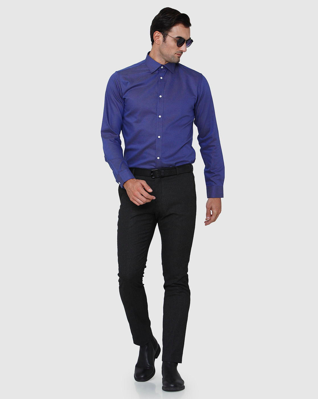 Blue Full Sleeves Shirt