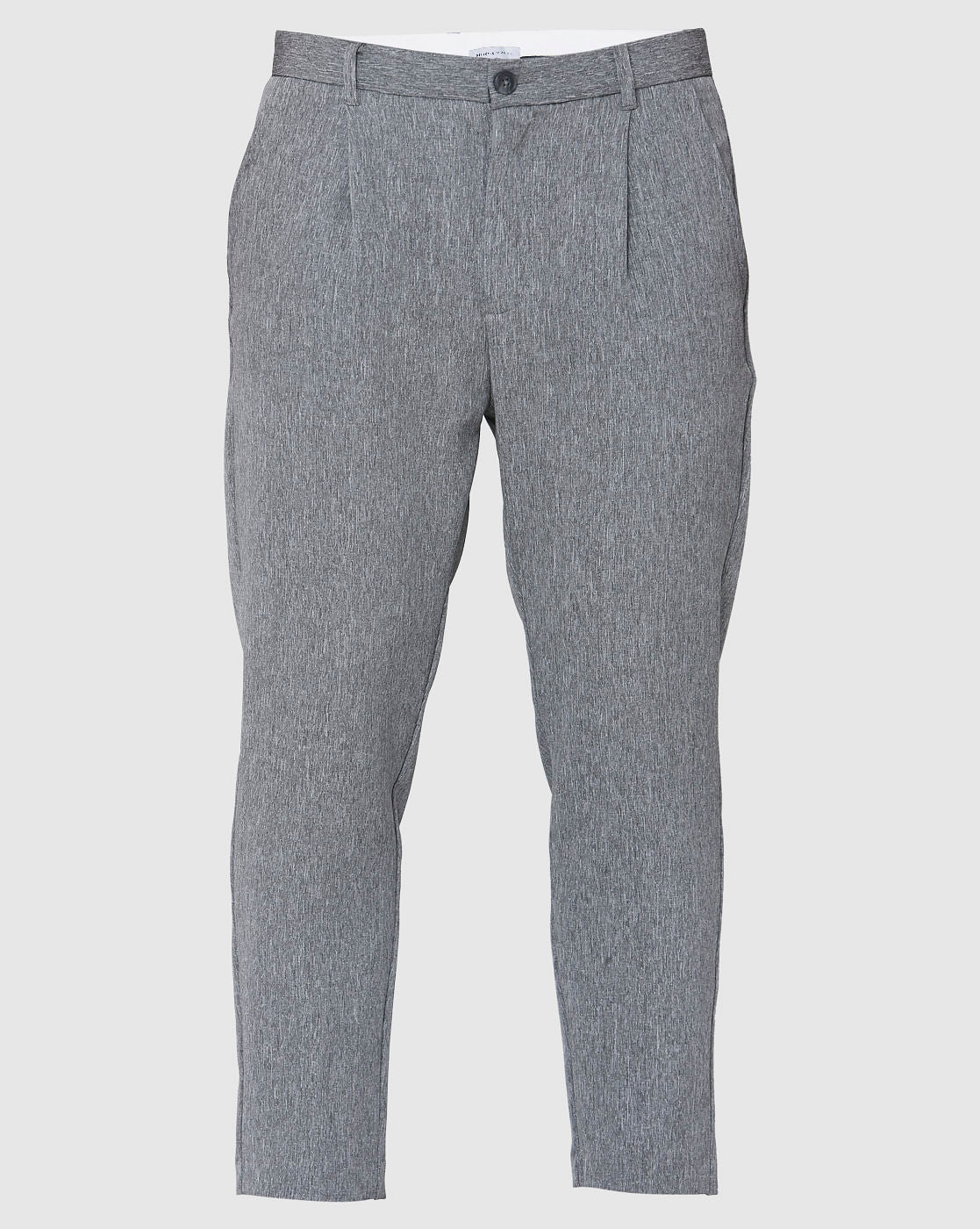 Grey Tapered Fit Pants