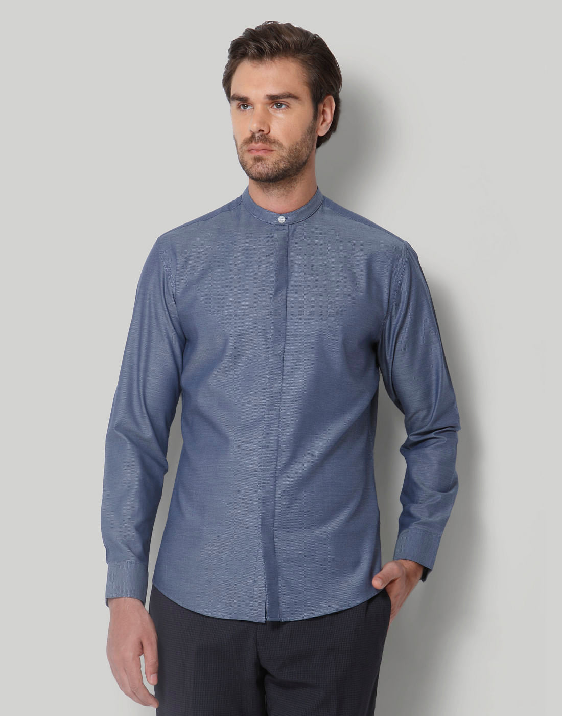 Blue Full Sleeves Shirt