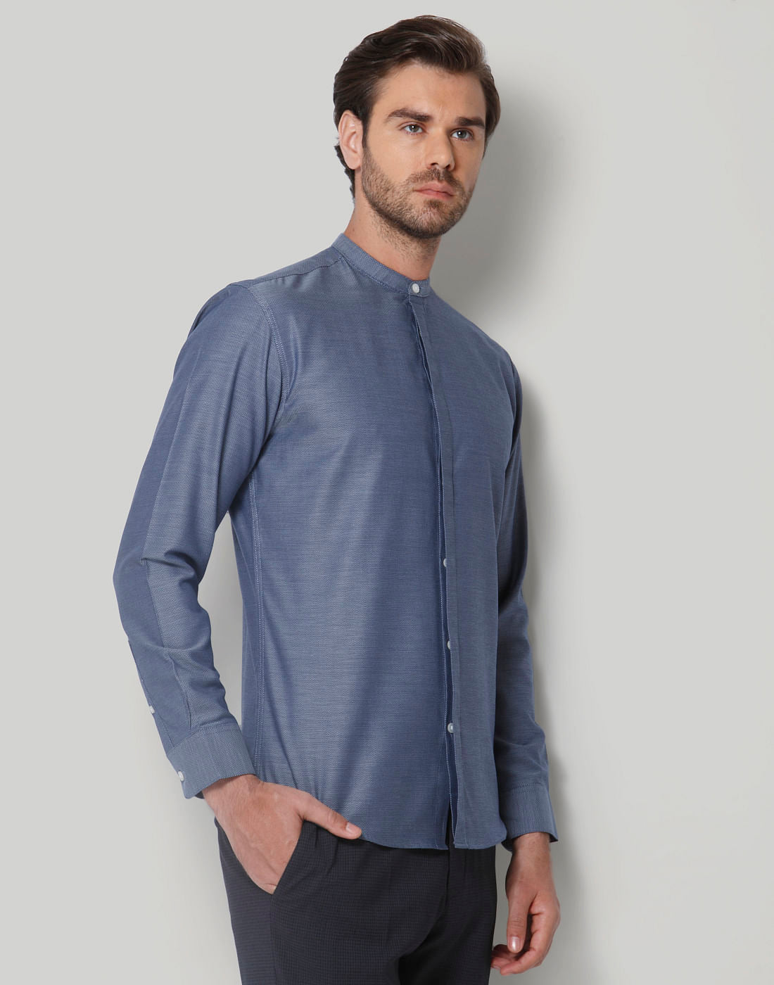 Blue Full Sleeves Shirt
