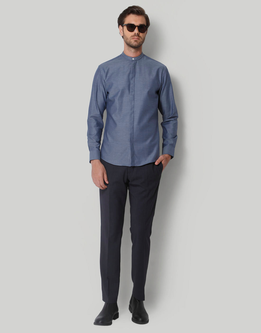 Blue Full Sleeves Shirt