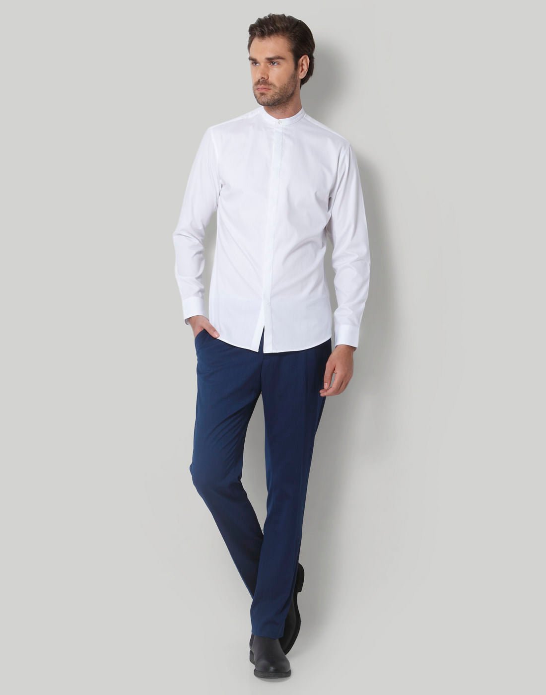 White Full Sleeves Shirt