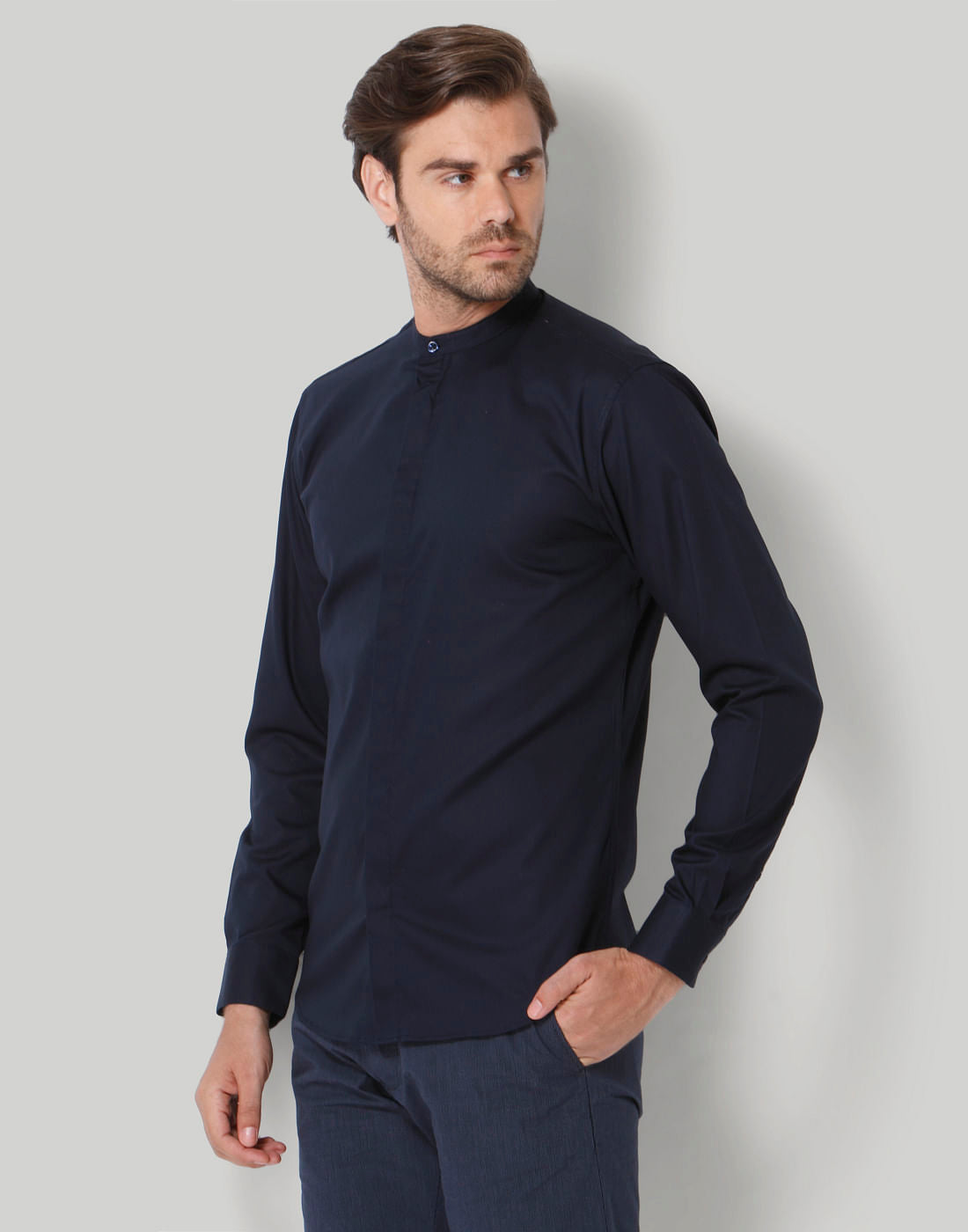 Blue Full Sleeves Shirt