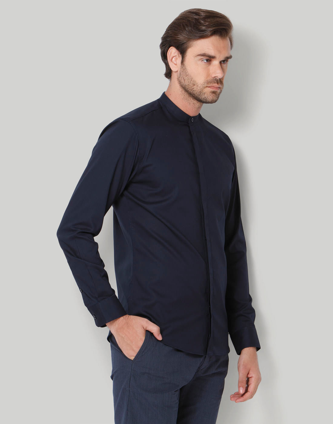 Blue Full Sleeves Shirt