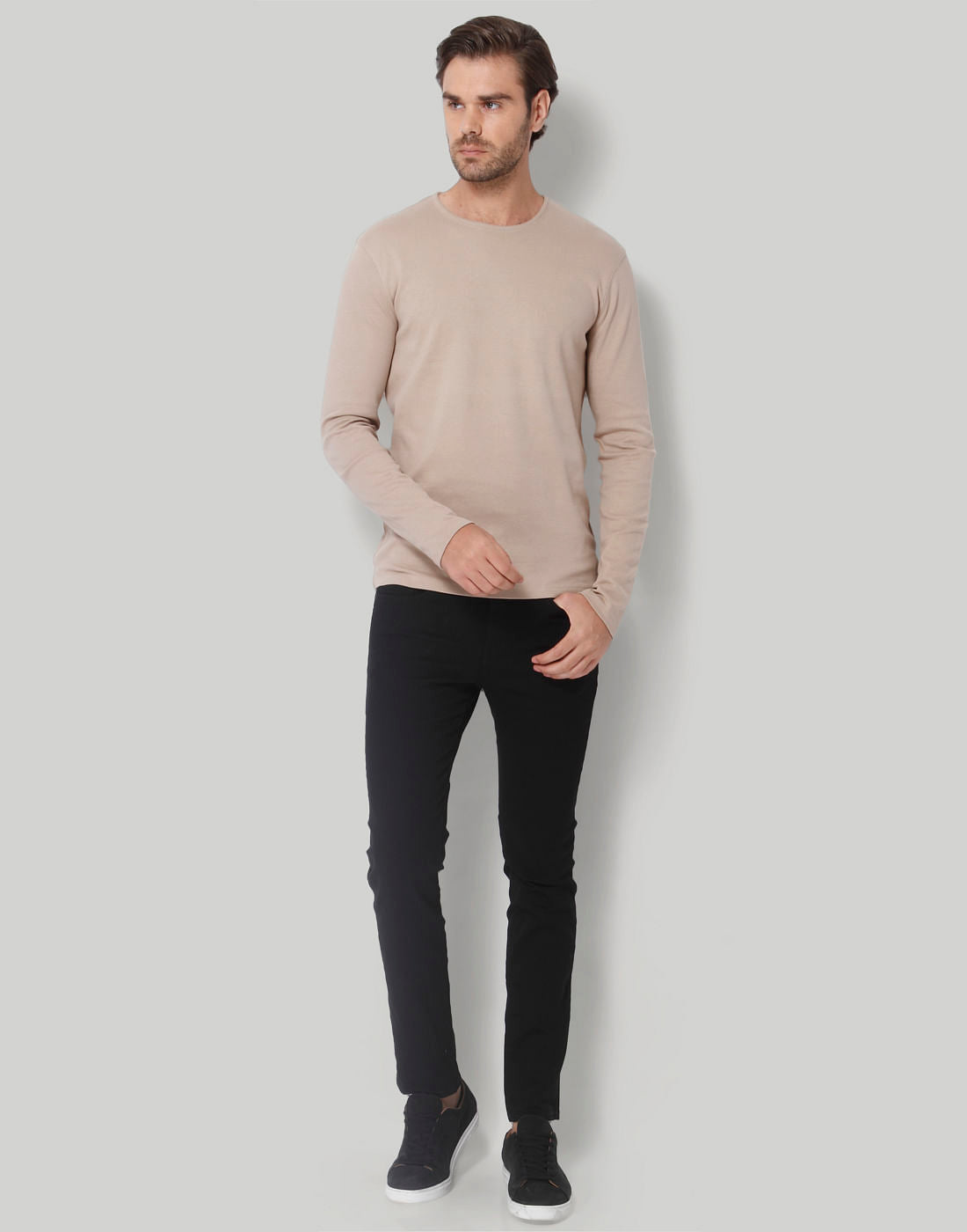 Grey Crew Neck T-Shirt