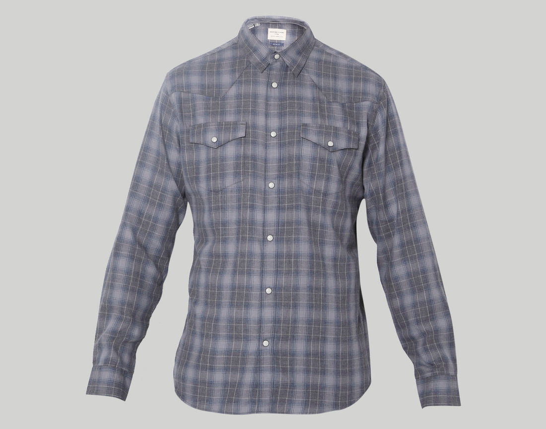 Grey Check Full Sleeves Shirt