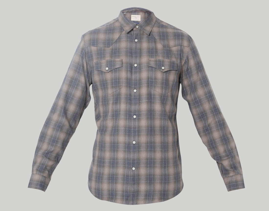 Grey Check Full Sleeves Shirt