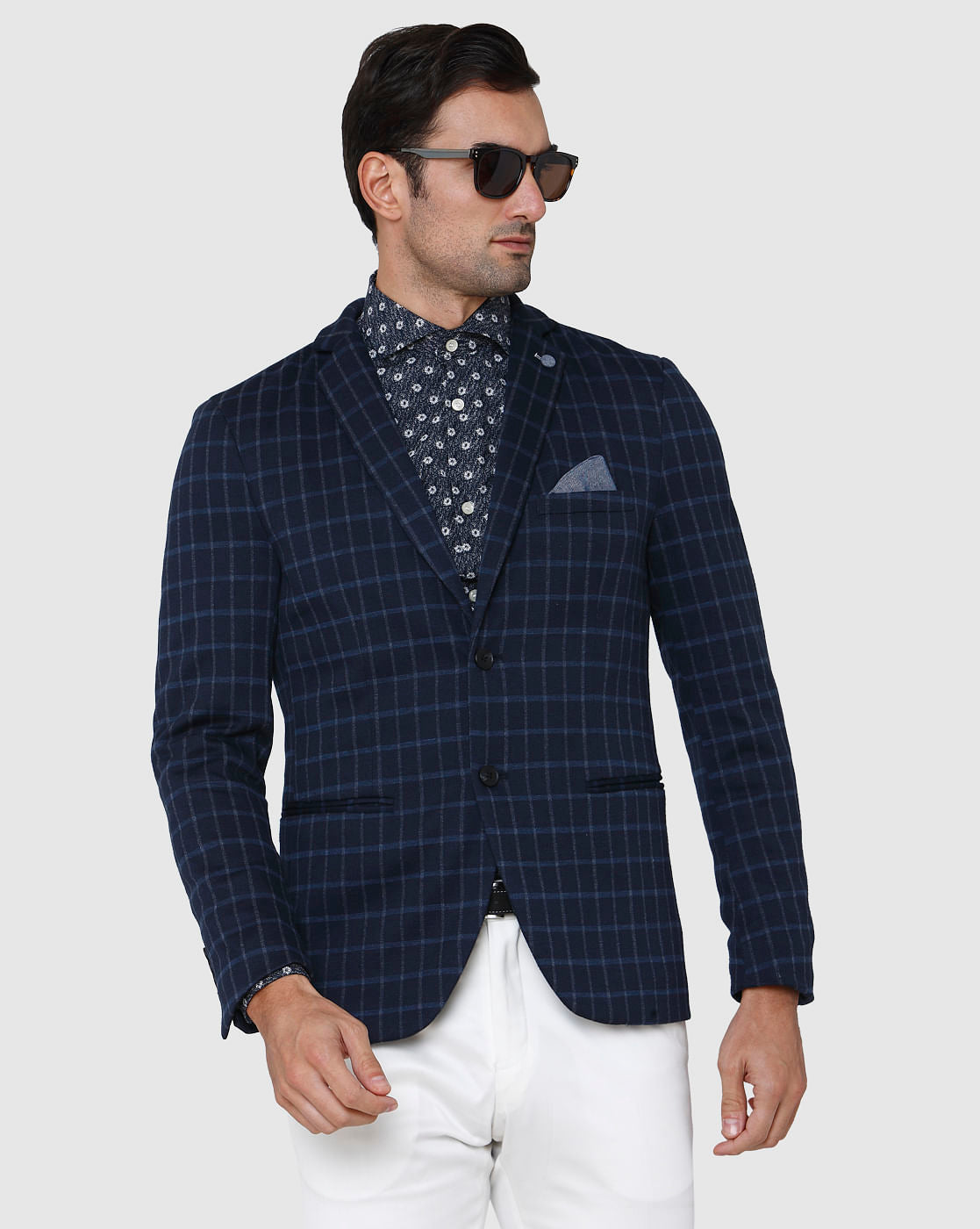 Blue Check Blazer