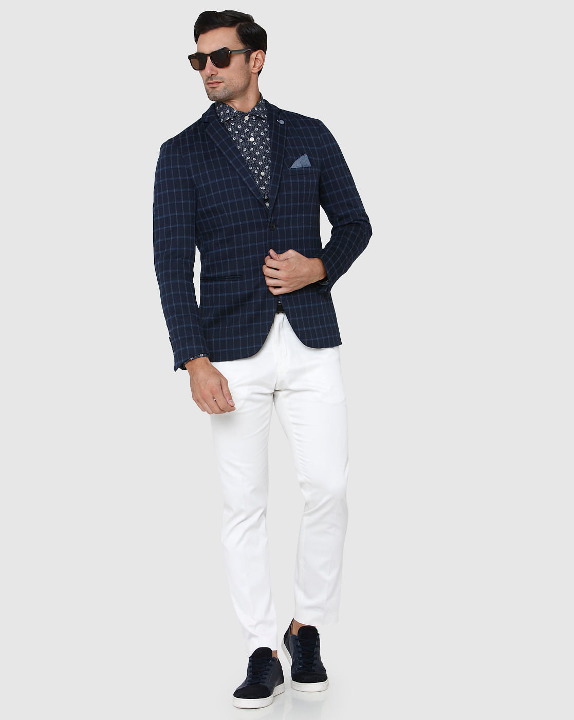 Blue Check Blazer