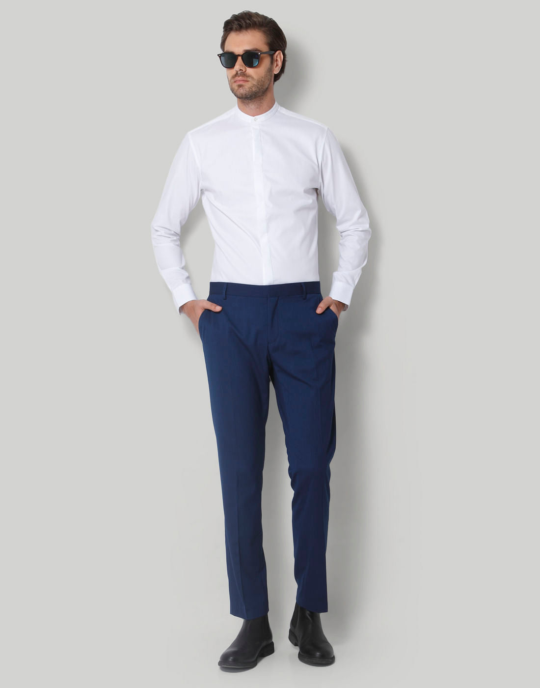 Blue Formal Trousers