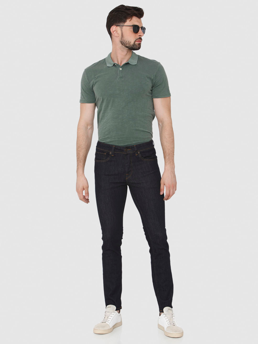 Dark Blue Pete Skinny Fit Jeans